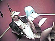 Blue Haired Horny Sex Doll Seduces Her Guy And Wants To Suck His Dick