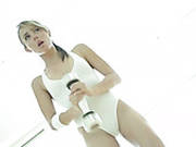 Sporty Light Haired Chick Gets Her Kitty Eaten By Horny Man