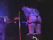Horny Emo Bitch Performs Steamy Solo On Dancing Stage In Club