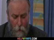 Old Man Pays Him To Fuck His Young Wife