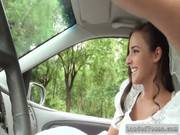 Euro Bride Giving Handjob In Car Pov