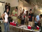 Naked College Beer Pong At Sorority Party