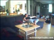 Voyeuring Mom Fingering On The Sofa