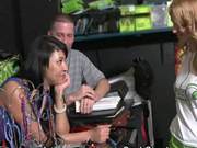Blonde Amateur Flashing Her Tits And Handling Dick In Stunt
512