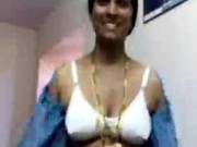 Hot Southindian Telugu Aunty Shamalas Boobs Show To Her Cus
108