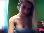 Hot Blond Girl Bate On Skype