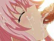 Hentai Girl With Pink Hair Facial And Creampie