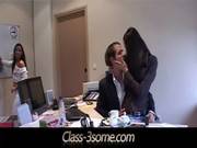 Maid And Office Assistant Threesome With 