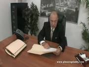 Young Slutty Secretary Fucks Old Boss
