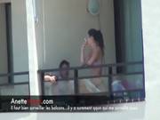 Masturbation On The Balcony On Livecam