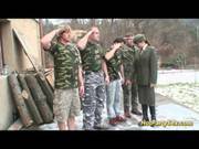 Military Bukkake Orgy