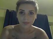 Shot Hair Cute Teen Fingers Her Self Hard