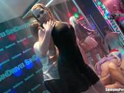 Wet Lesbians Dancing Erotically