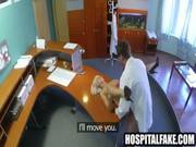 Blonde Patient Getting Fucked Hard On A Desks On Doctors Receptionist Desk 720 4