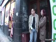 Cuckold Sit While His German Girlfriend Fuck For Money