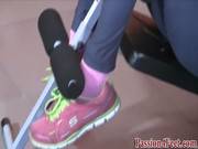 Bare Feet At The Gym