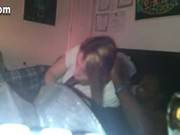 Black Mocks White Girl In Bed