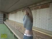 Megan Gardiner Stripping Down In A Public Stadium