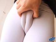 Amazingly Busty Blonde Teen With The Most Impressive Cameltoe