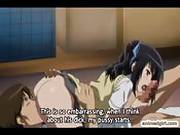   Busty Hentai Schoolgirl And Two Cocks