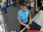 Latina Policewoman Flashing Bigass For Cash