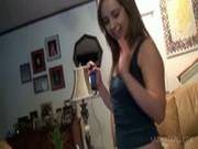 Lusty Teen Latina Minx Deep Throating A Large Dick