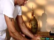Blonde Babe Jerks Masseur