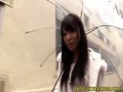 Japanese Uniform Babe Stripping