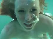 Redhead Hottie Having Underwater Sex For Cash