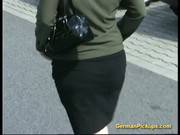 Busty German Redhead Picked Up