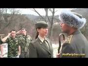 Military Chick Gets Soldiers Cum