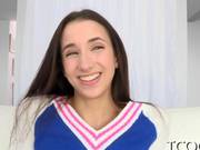 Brunette Teen Is Masturbating On Her Wet Clit 