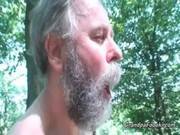 Sexy Babe Meets Old Dude In The Woods