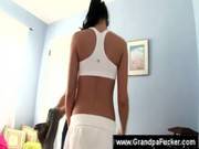 Tennis Star Swallows Old Teachers Dick
