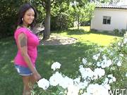 Brunette Ebony Is A Fan Of A Big Fat Cock 