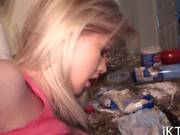 Blonde Teen Has A Nice Dick Up Her Wet Cunt 