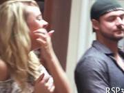 Party Babes Love To Suck Real Hard On Some Dick 