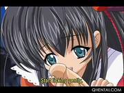 Little Hentai Sweet Maid Tugs And Eats Hard Dick In Close-up