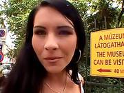Beautiful Brunette Met A Guy She Liked A Lot And Ended Up Having Sex With Him