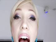 Pov Blowjob Presented By Arresting Blonde Hottie.