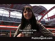 Naive Brunette Is Getting Fucked In A Public Place, For Money, By A Guy She Just Met