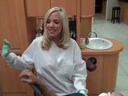 Sensual Blonde Is Working As A Dentist And Often Giving Blowjobs To Her Regular Clients