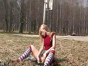 Public Solo With A Hairy Teen