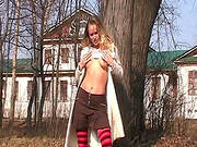 Public Nudity With A Naughty Chick