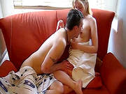 Russian Teen Fucking On A Soft Couch