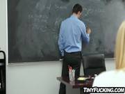 Slutty Schoolgirl Seduces Her Teacher