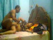 Indian Couple Making Homemade