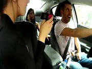 Two Nice Babes Smoke Dick During Drive