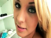 Pretty Blonde Girlfriend Rides On Cock