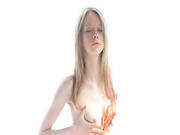 White Ultra Skinny Girl Strip Vagina